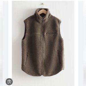 ISO &other stories teddy pile vest